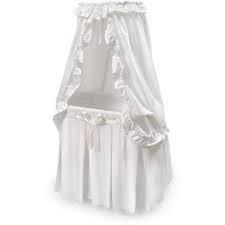 lot 6 image: Badger Basket Company Majesty Bassinet - White