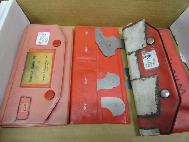 Assorted Inspection Radius Gauges...
