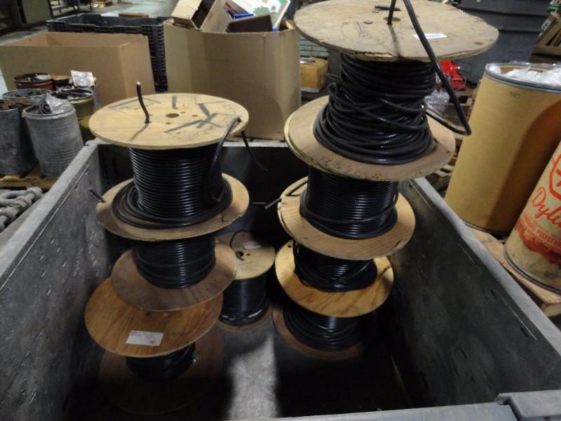 (8) Large Spools of Coaxial Cable&nbsp...