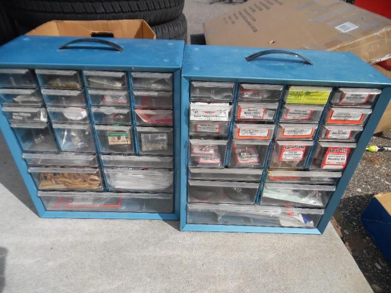 Storage bins and hardware