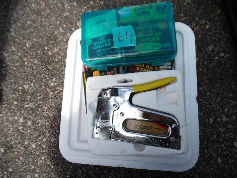 Arrow stapler and staples