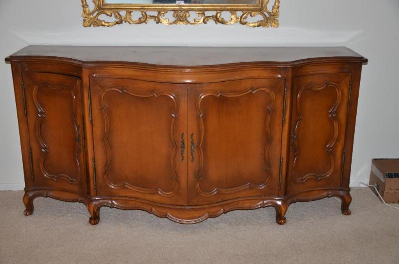 lot 1 image: Cassard Chateau Original Wood Buffet Beautifu...