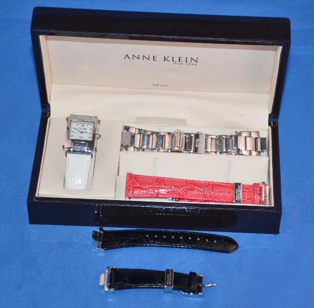 lot 151 image: Anne Klein Swiss watch with changeable bands...