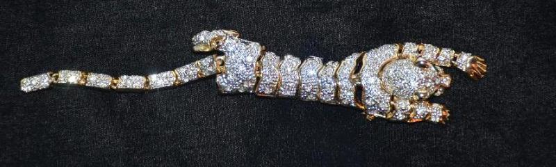 lot 1C image: RARE Rhinestone&nbspFlexible&nbspTiger broa...