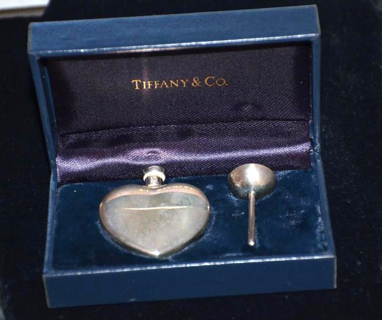 lot 1H image: Tiffany & Co sterling silver heart shaped...