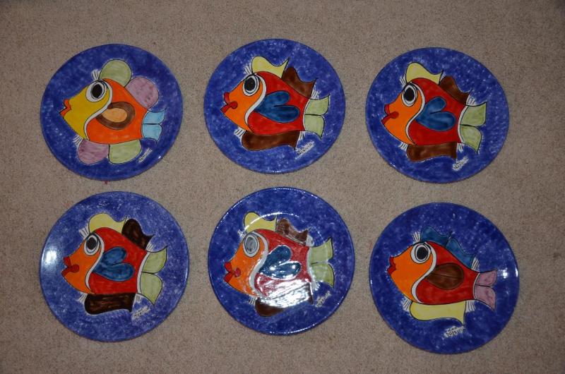 lot 210 image: 6 Nino Parrucca plates signed and numbered-pl...