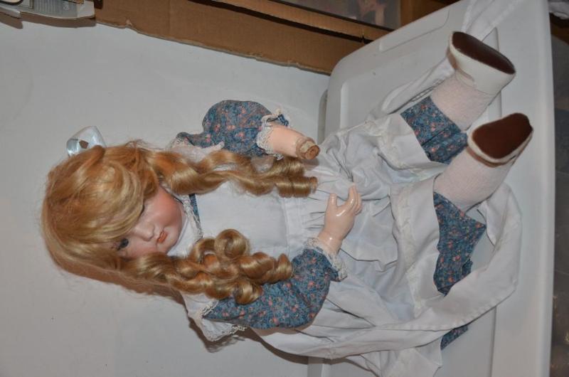 lot 218 image: Vintage  antique  doll 32" tall. O...