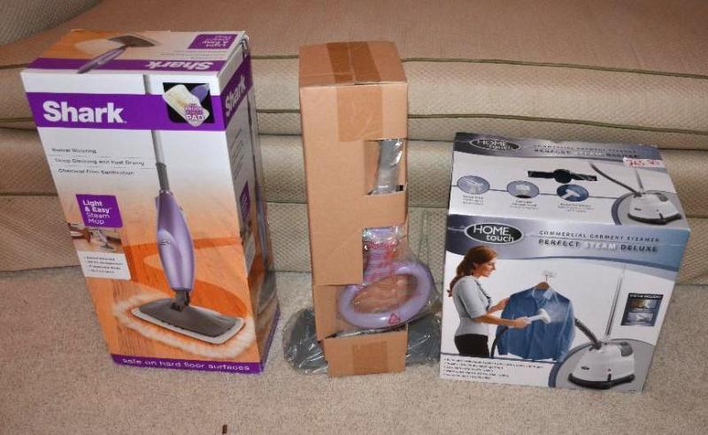 lot 265 image: New in box - Shark swivel steam mop Home touc...