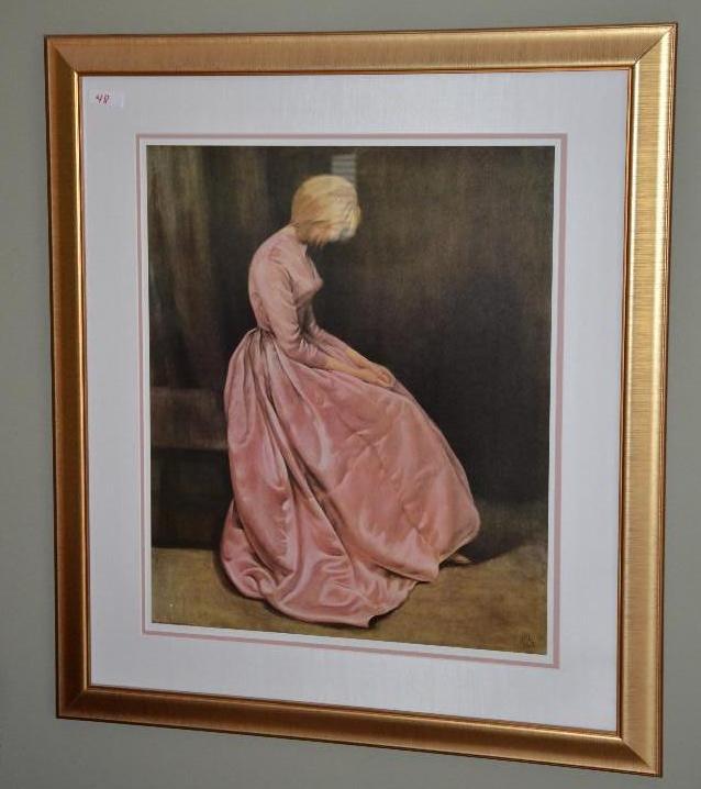 lot 48 image: Framed print by JPL 1963 30x34"....
