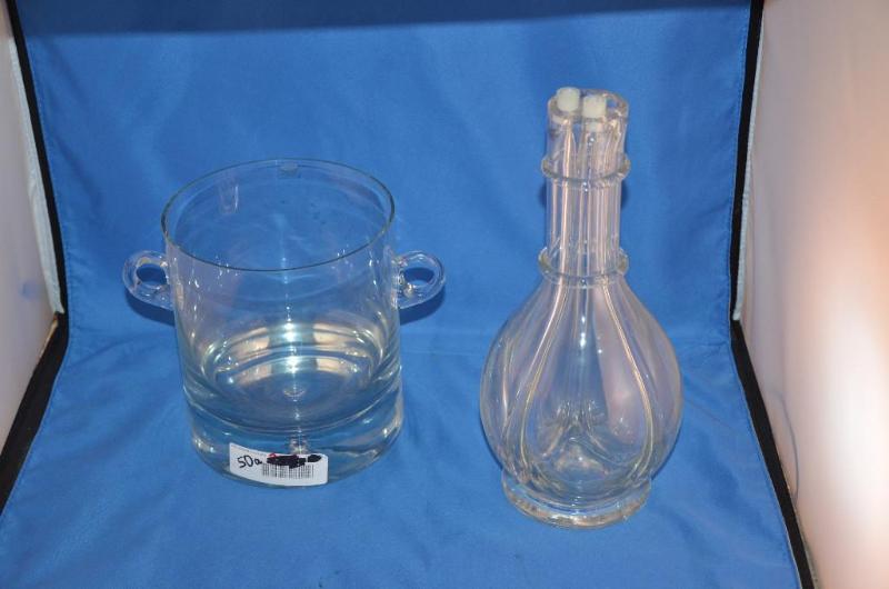 lot 50A image: KROSNO CRYSTAL ICE BUCKET. BEAUTIFUL MEASURE...