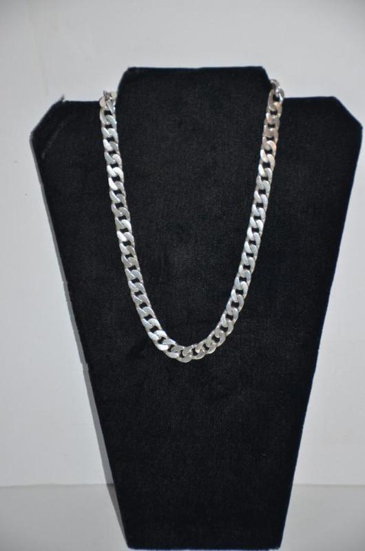 lot 76 image: Sterling silver necklace...