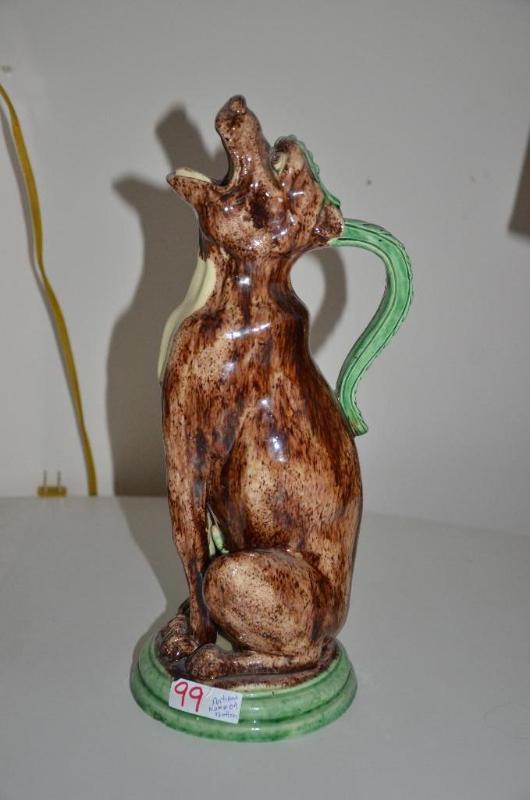 lot 99 image: Antique dragon ceramic  IKO 16" tal...