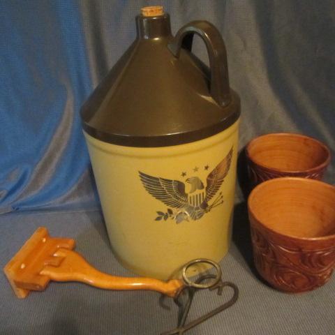 lot 136 image: Storage Container, Planter, Hooks