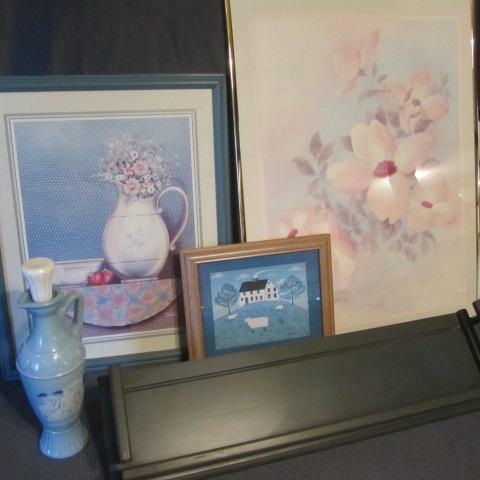 lot 137 image: Framed Art, Decanter