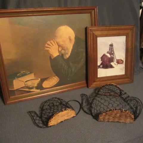 lot 146 image: Give Thanks, Farm Scene, Teapot Deco