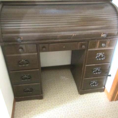 lot 156 image: Rolltop Desk