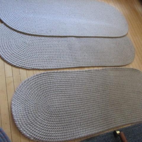 lot 158 image: Braided Runner Rugs