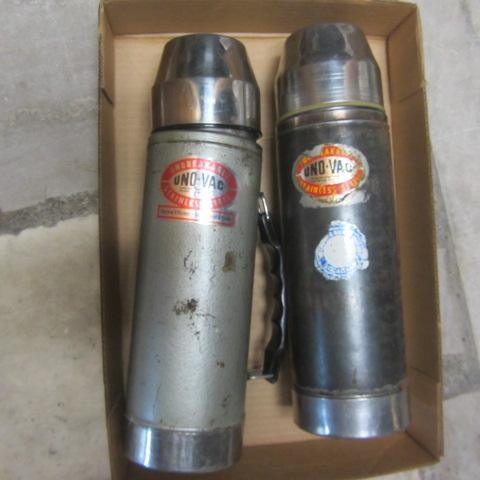 lot 186 image: Pair Thermos