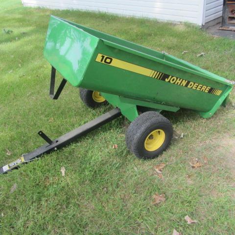 lot 2 image: John Deere Lawn Trailer