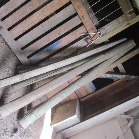 lot 52 image: Wooden Fence Posts