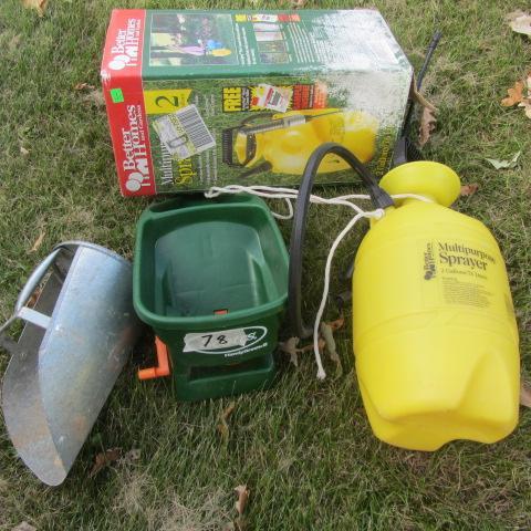 lot 78 image: Sprayer, Spreader & Scoop