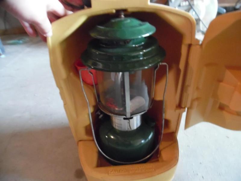 Coleman lantern with case
