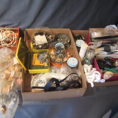 lot 115 image: Sewing Notions, Scissors, Buttons
