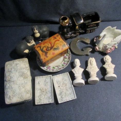 lot 200 image: Locomotive Planter, Dresser Boxes