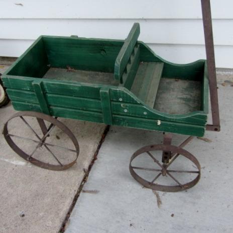 lot 203 image: Wooden Mini Buckboard