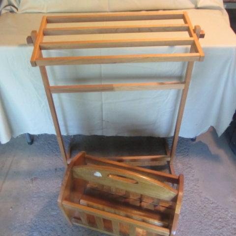 lot 254 image: Magazine Stand, Quilt Stand