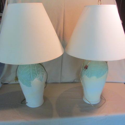 lot 258 image: Ceramic Table Lamps
