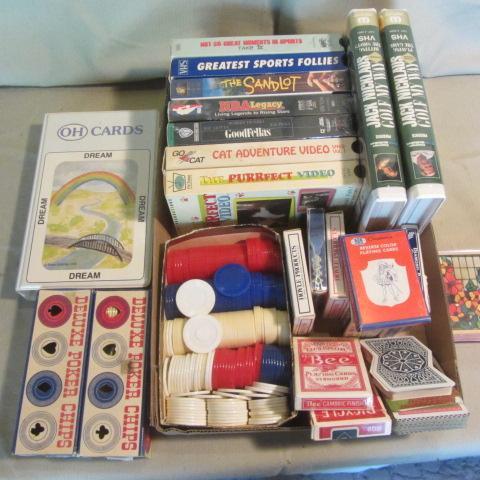 lot 269 image: Poker Chips, Cards, Golf & NBA