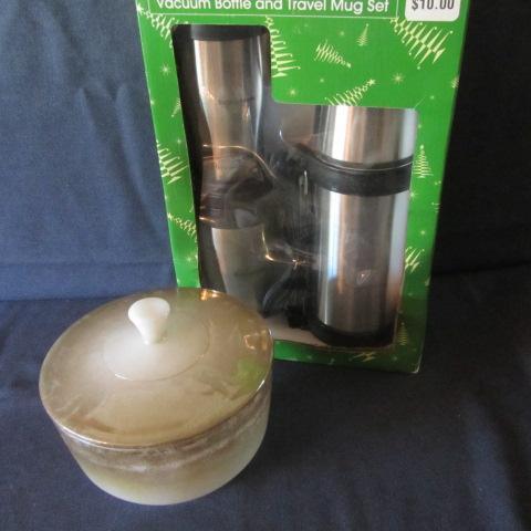 lot 286 image: Stainless Travel Set, Covered Bowl