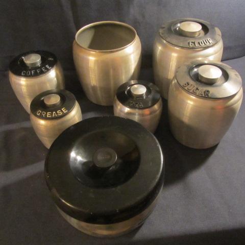 lot 303 image: Aluminum Canister Set