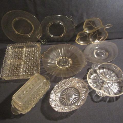 lot 322 image: Glass Relishes & Nut Dishes