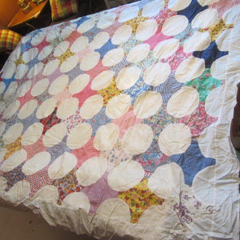 lot 33 image: Hand Stitched Quilt Top
