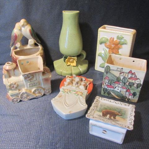 lot 65 image: Ceramic Wall Pockets