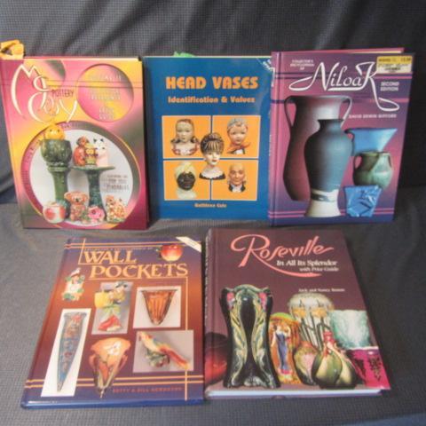 lot 87 image: McCoy, Head Vases, Wall Pockets, Roseville Books