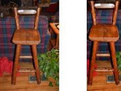lot 15 image: 2 Vintage farm cobbler stools. The seat is 29...