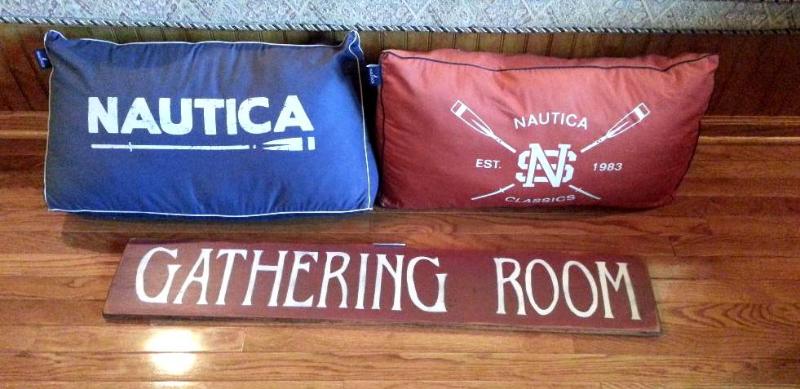 lot 59 image: Wood Gathering Room sign 42" long & ...