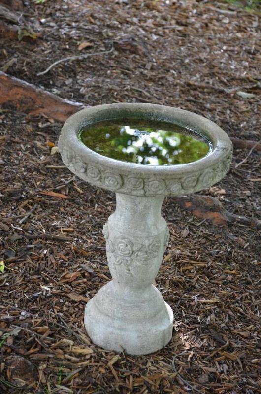 lot 65 image: Bird bath 17x22" tall....