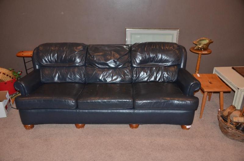 lot 81 image: Sofa 80" long. In basement, bring help t...