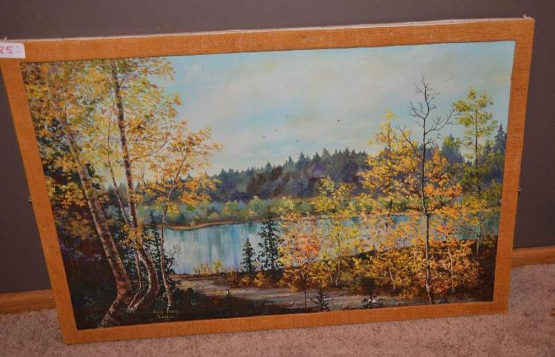 lot 85 image: Oil painting original by Alice Kuka Laidlaw 1...