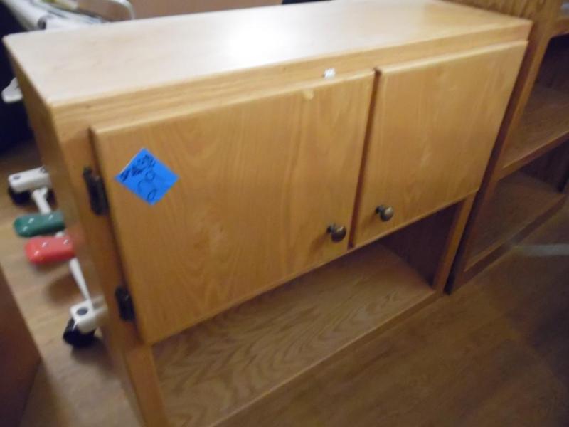 Wooden Cabinet with Lower Shelf