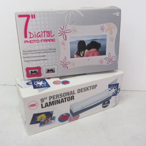 Digital Photo Frame, Laminator