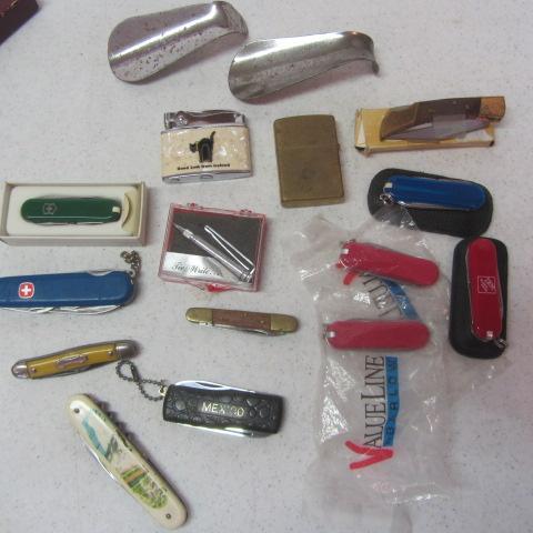Lighters, Shoe Horns, Knives