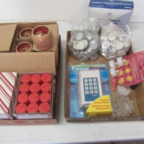 Tea Lights, Candles, Freezer Alarm