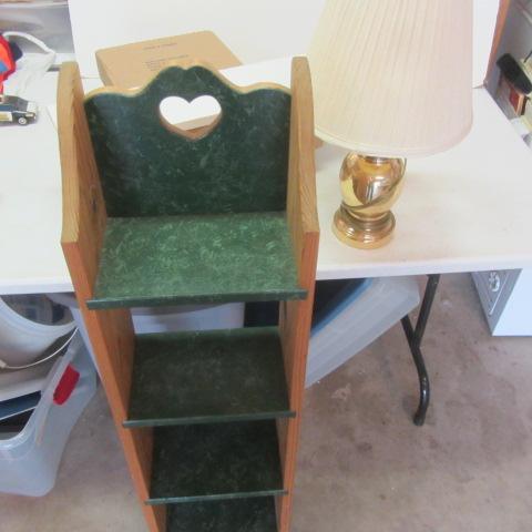 Wooden Shelf, Lamp