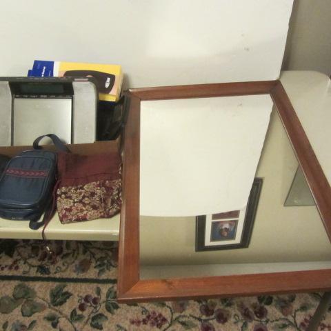 Mirror, Clock Radio, Knee Sleeve