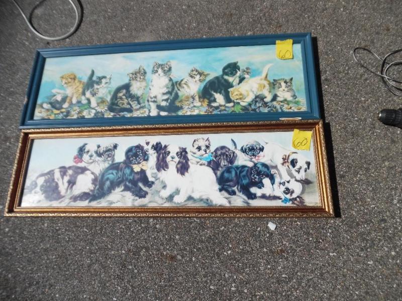 Dog and cat prints